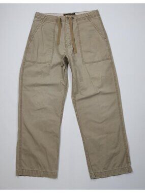 Vtg 90s Y2K American Eagle Mens M Button Fly Military Surplus Wide Leg Pants